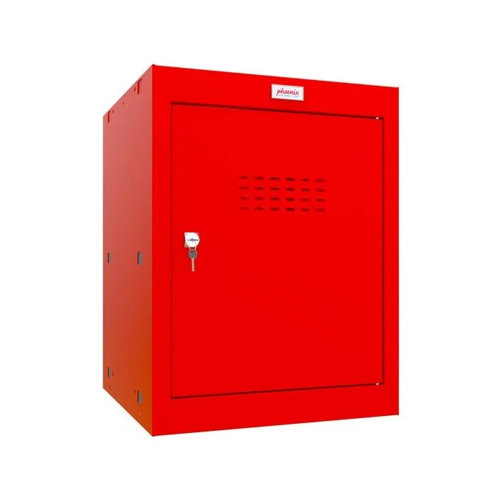 Vestiaire Casier à clé 400x400x520mm - Rouge PHOENIX CL0544