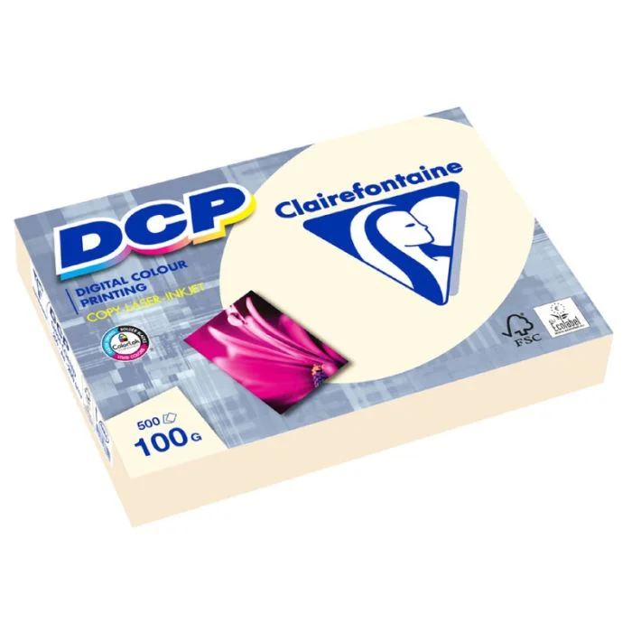 Ramette de papier 500 feuilles A4 DCP 100 g - Ivoire CLAIREFONTAINE