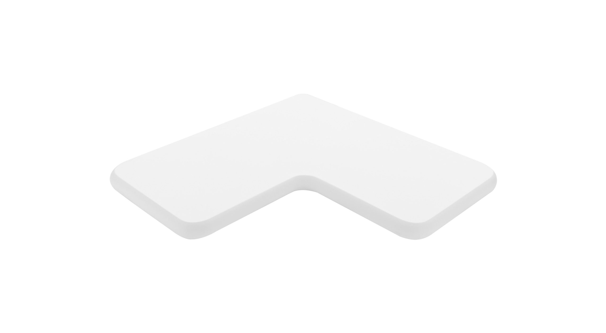 CLEA Étagère d'angle | 35x35x2,2 cm | blanc