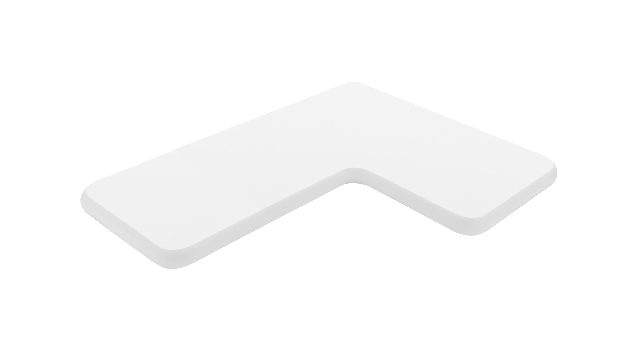 CLEO Étagère d'angle | 46x35x2,2 cm | blanc