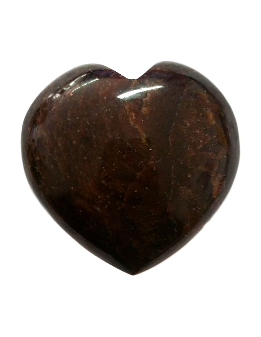 Coeur en grenat - Symbole d'amour et de passion, pierre de vitalité et de protection