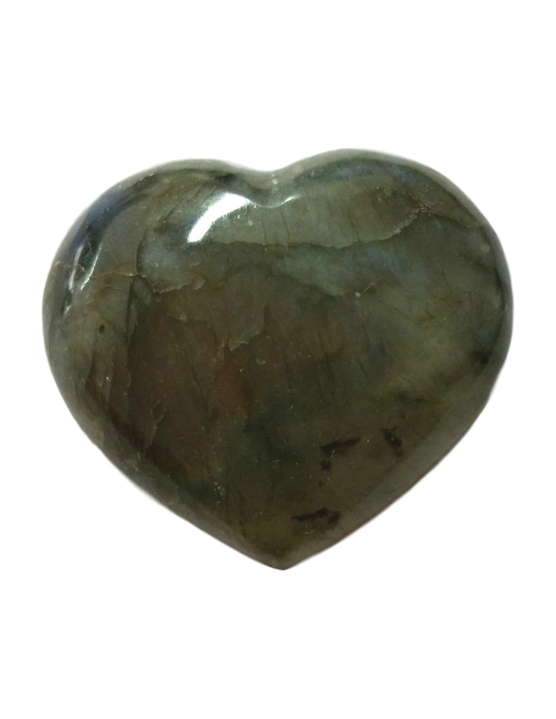 Coeur Labradorite 10 cm - Pierre protectrice et énergisante pour une harmonie intérieure