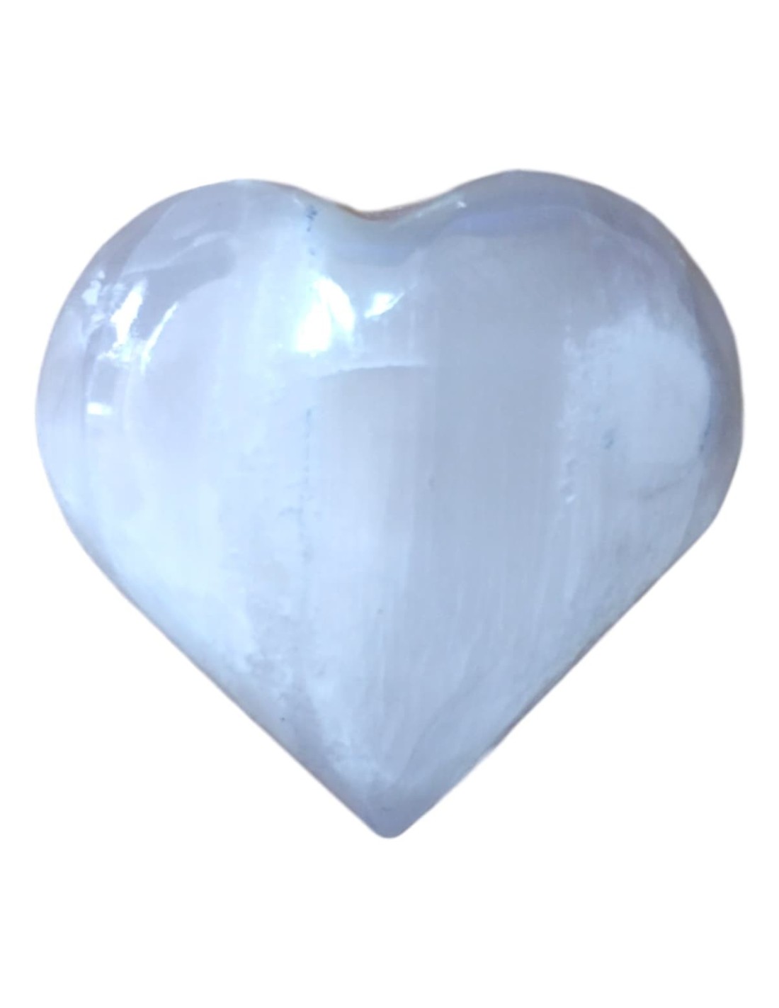 Coeur Sélénite 6 cm - Pierre de purification et de sérénité