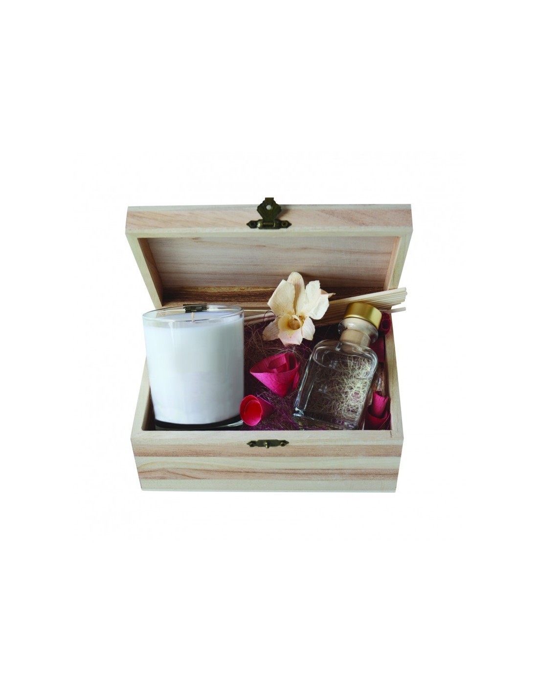 Coffret bougie 180 gr + parfumeur 100 ml Fleur de Coton