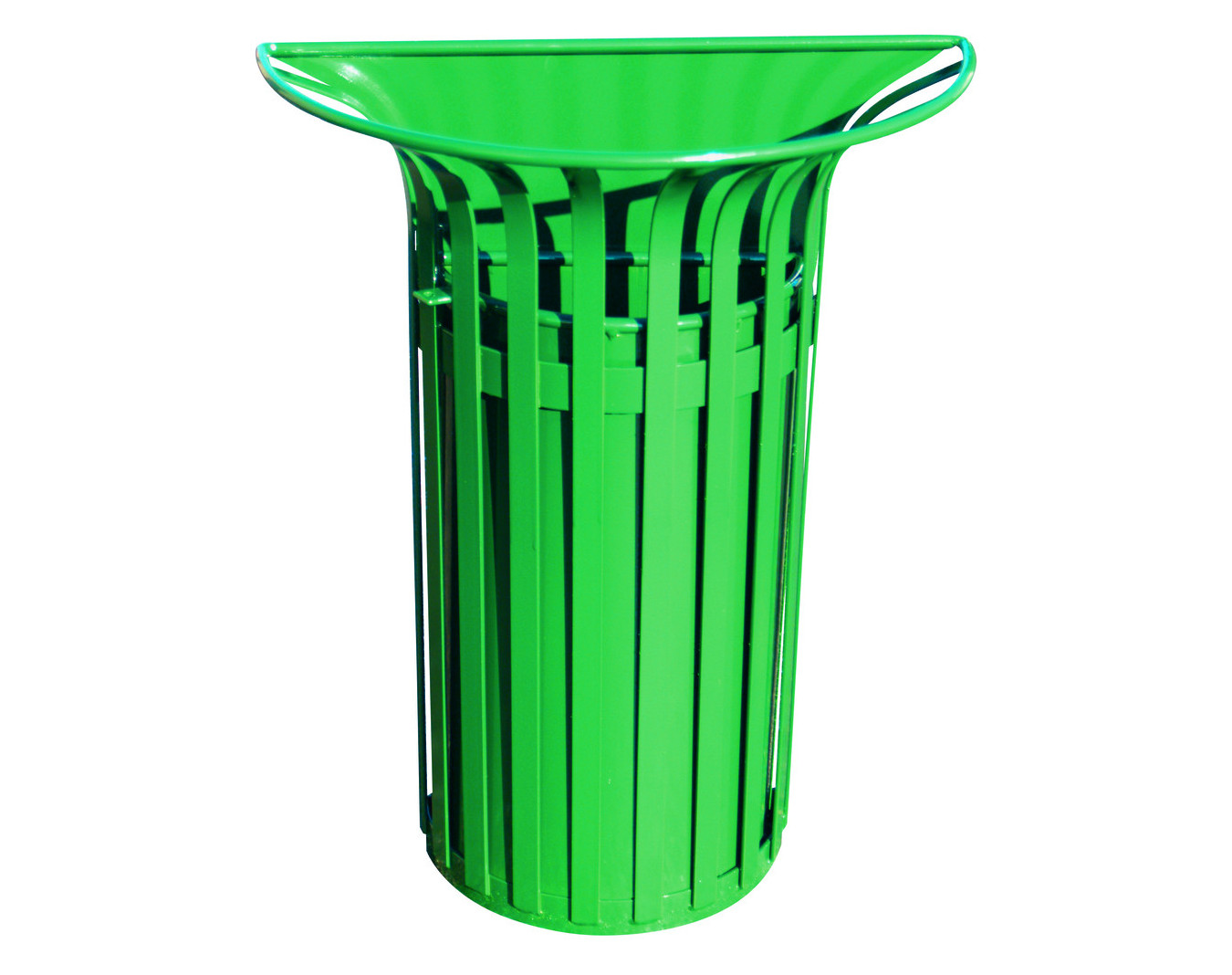 Corbeille acier 35 L Demi-fleur