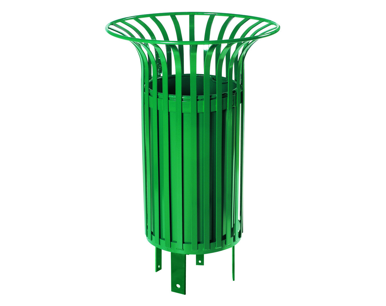 Corbeille acier Fleur