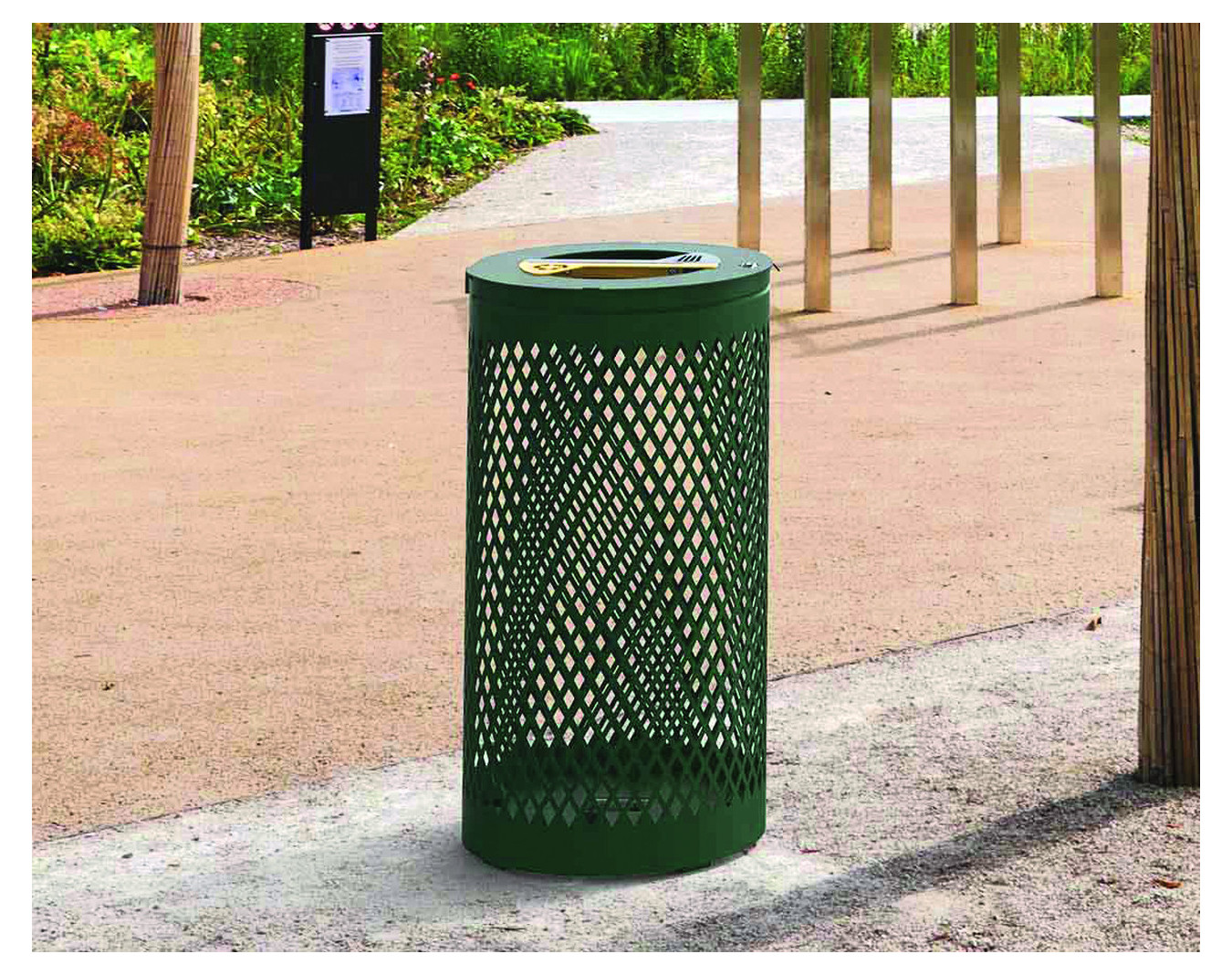 Corbeille de tri 2 flux Losange