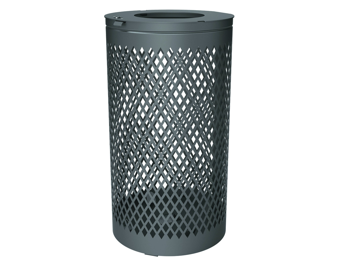 Corbeille urbaine acier Losange 120 L