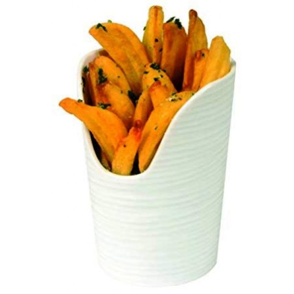 Pot en porcelaine à pommes frites Plisse'O Ø 9.5 cm (x 4)