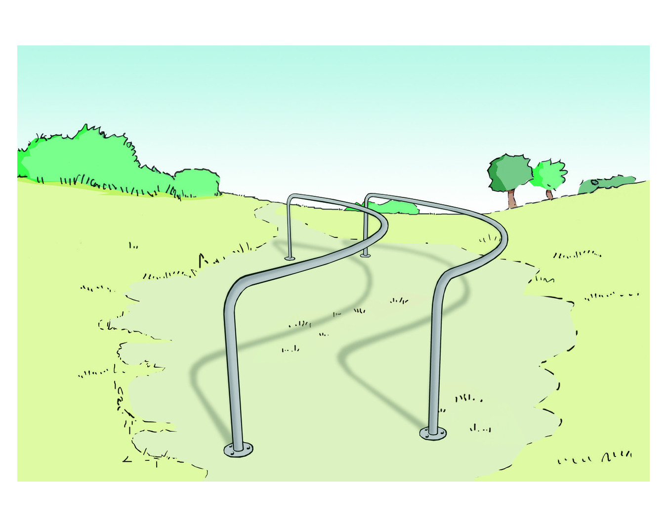 Couloir de marche - Parcours santé PMR