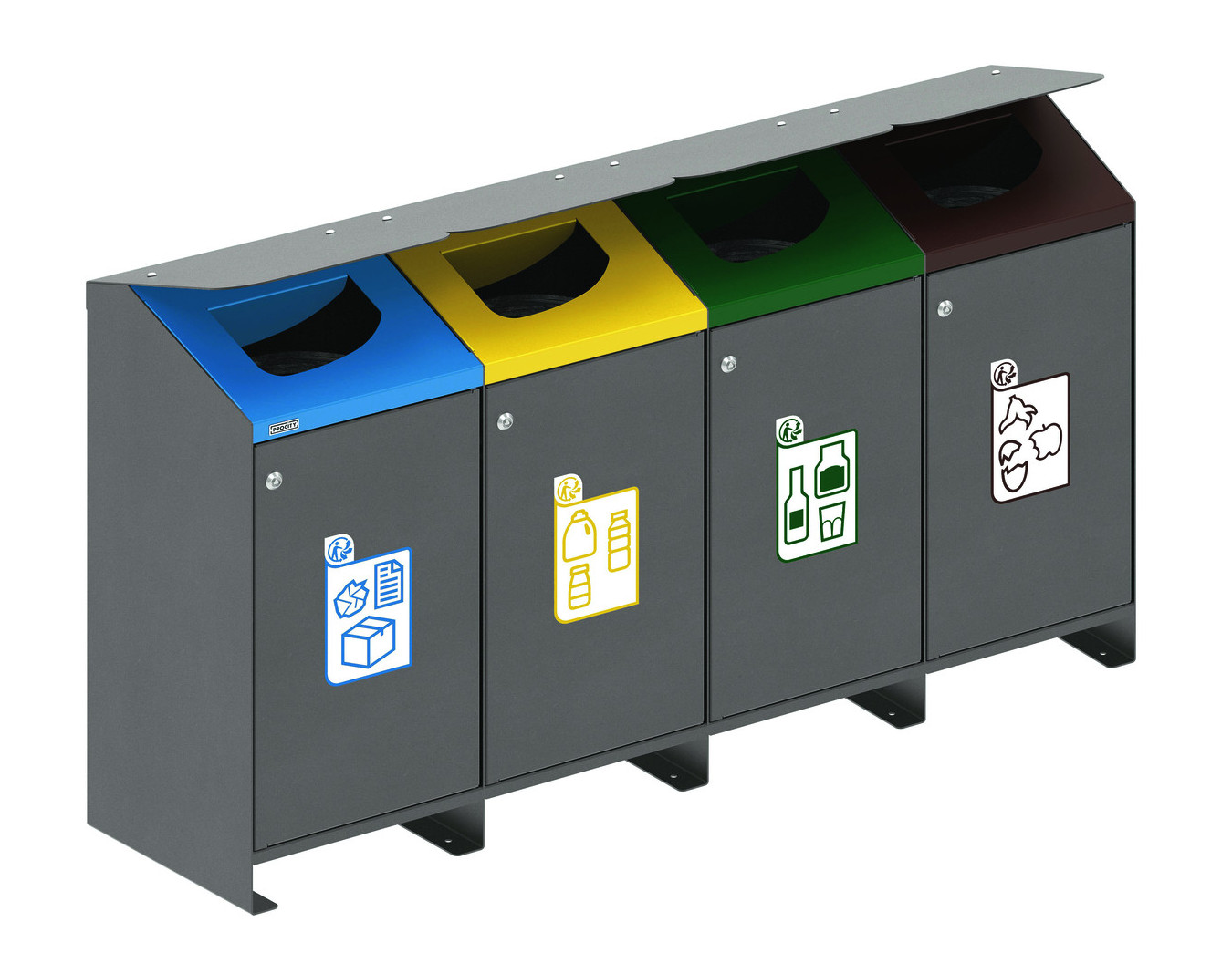 Couvercle pour corbeille publique Berlin