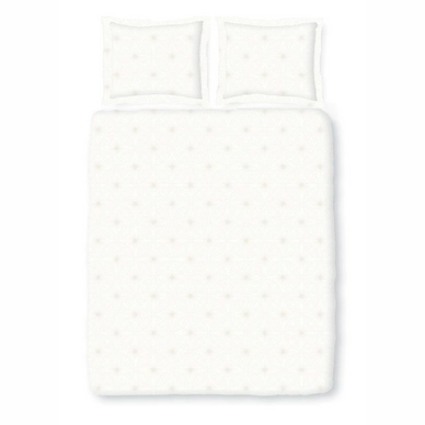 Parure de Lit Satin D'or Crystal Blanc Satin