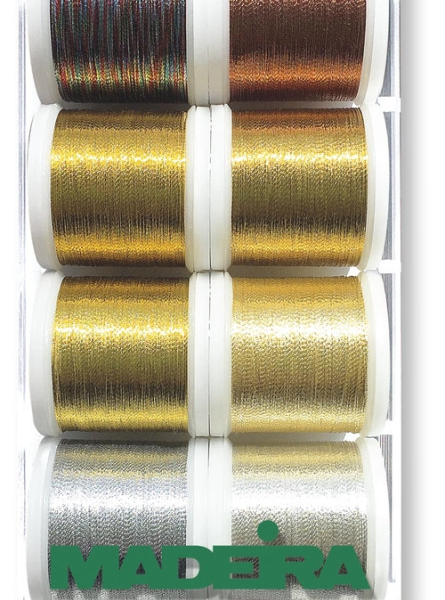 Boite de fils Madeira Métallic brillant 8X200M