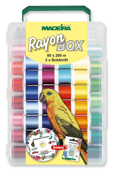 Coffret de fils Madeira Rayon Box ( 80 x 200m)