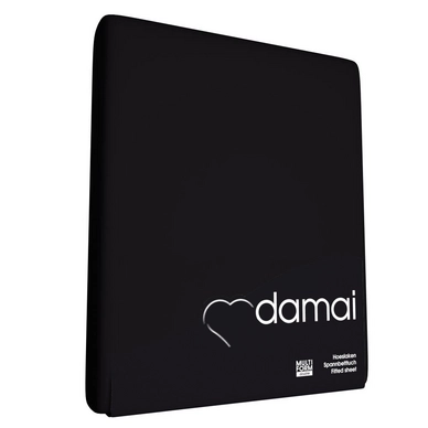 Drap-housse Damai Noir Double Jersey