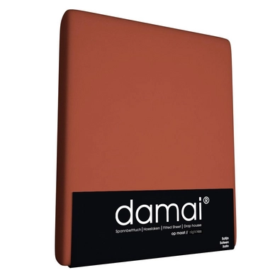 Drap-housse Damai Terracota Satin de Coton