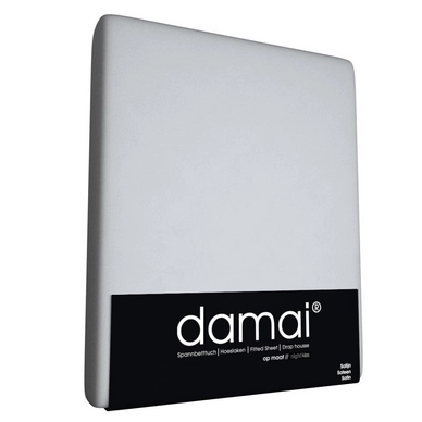 Drap-housse Damai Gris Satin de Coton