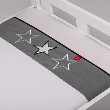 Drap Berceau Briljant Dave Gris (Coton)