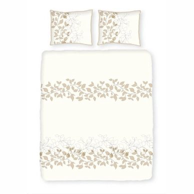 Parure de Lit Satin D'or Darlina Marron/Beige Satin
