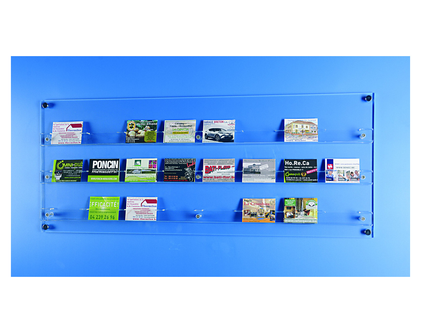 Distributeur mural de cartes de visite