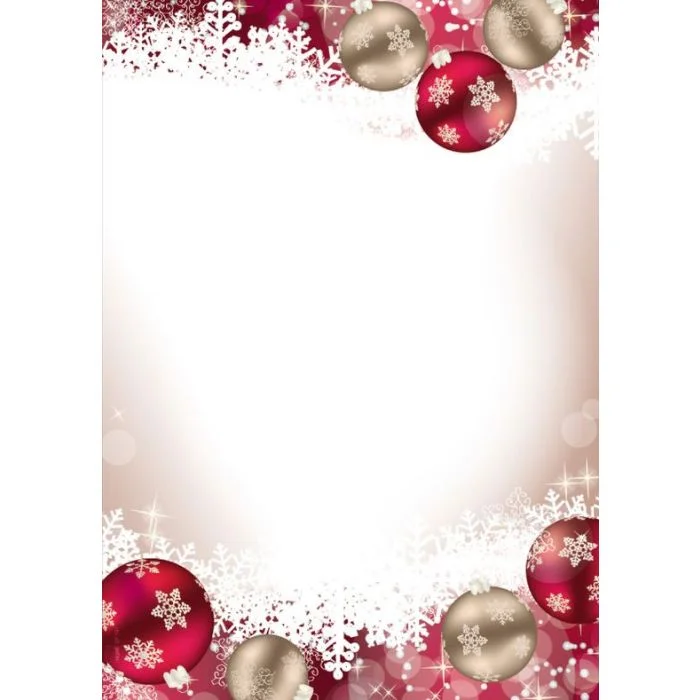 Papier à motif de Noël - Gelée - Lot de 100 feuilles SIGEL