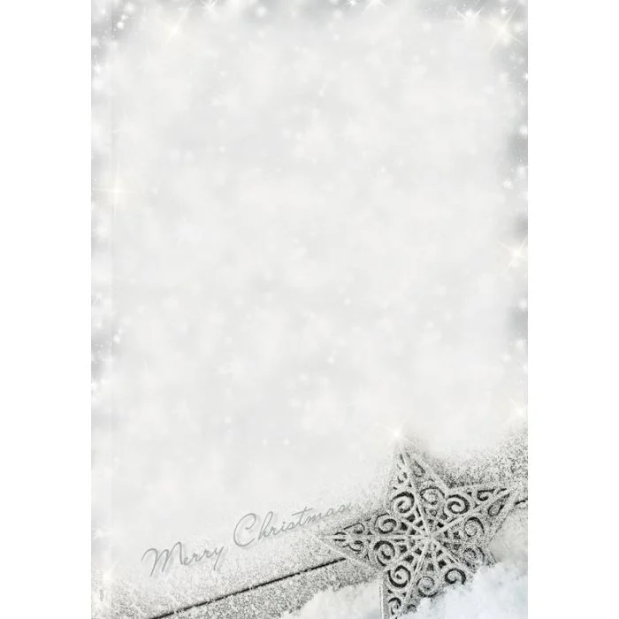 Papier à motif de Noël - Etoile Brillante - Lot de 100 feuilles SIGEL