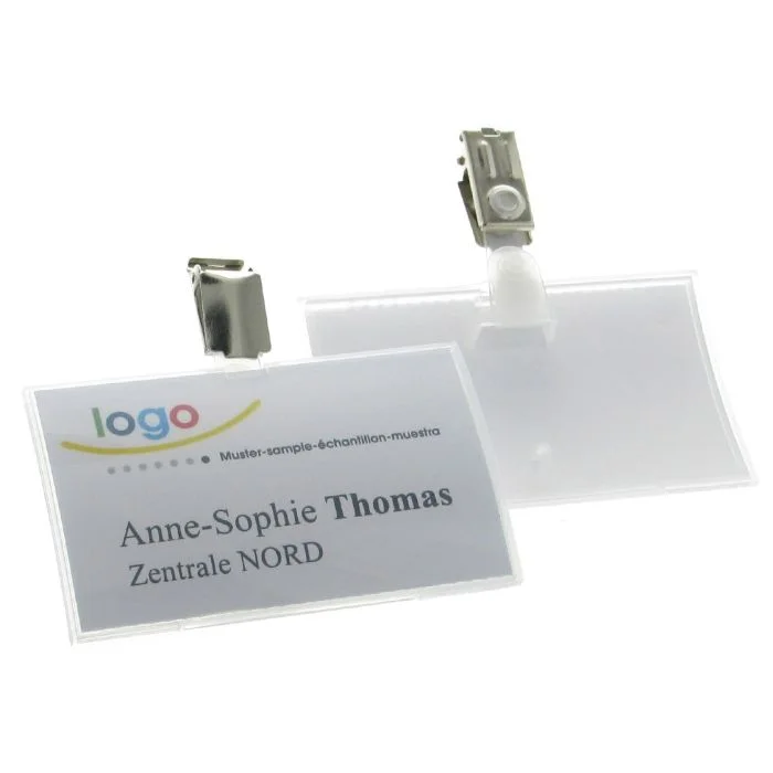 Badges avec clip - 90 x 54 mm DURABLE Lot de 25