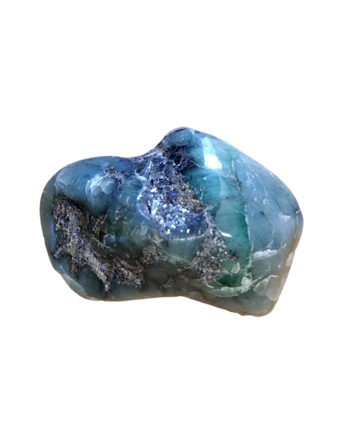 Emeraude en Pierre roulée 5/6 cm - Pierre précieuse pour la sérénité et la guérison