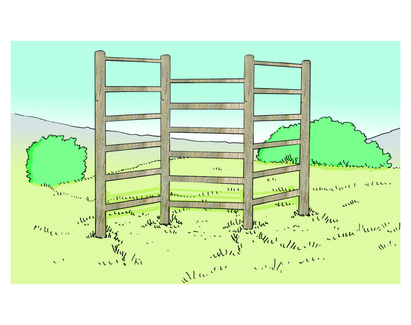 Espalier ondulé - Parcours sportif