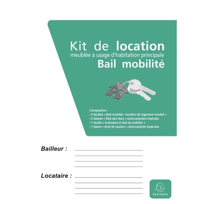 Dossier de location Bail Mobilité EXACOMPTA