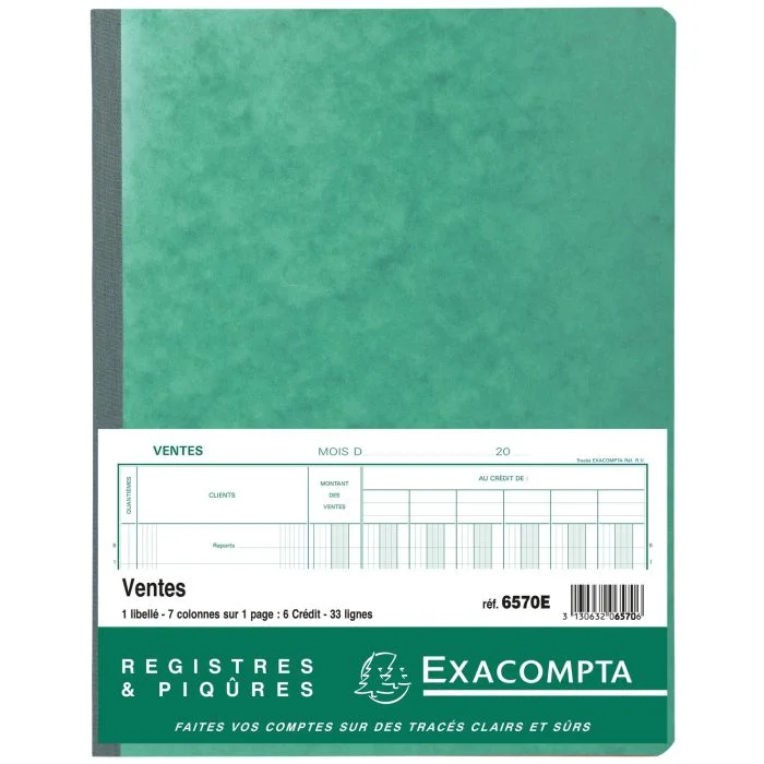 EXACOMPTA Journal Ventes - Registre 320 x 250 mm