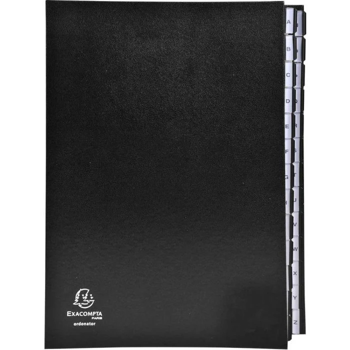 Trieur Alphabétique - 26 compartiments - Noir EXACOMPTA