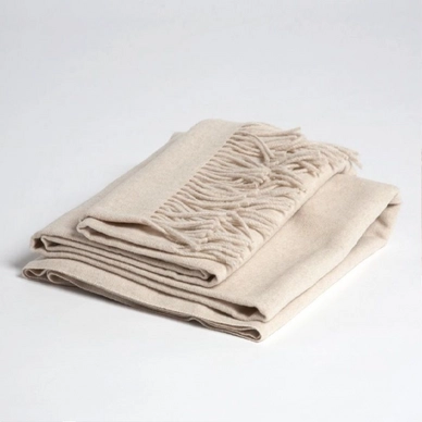 Cachemire Plaid Yumeko Creamy Blanc Laine