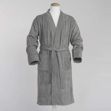 Peignoir Yumeko Terry Velours Gris Acier Homme