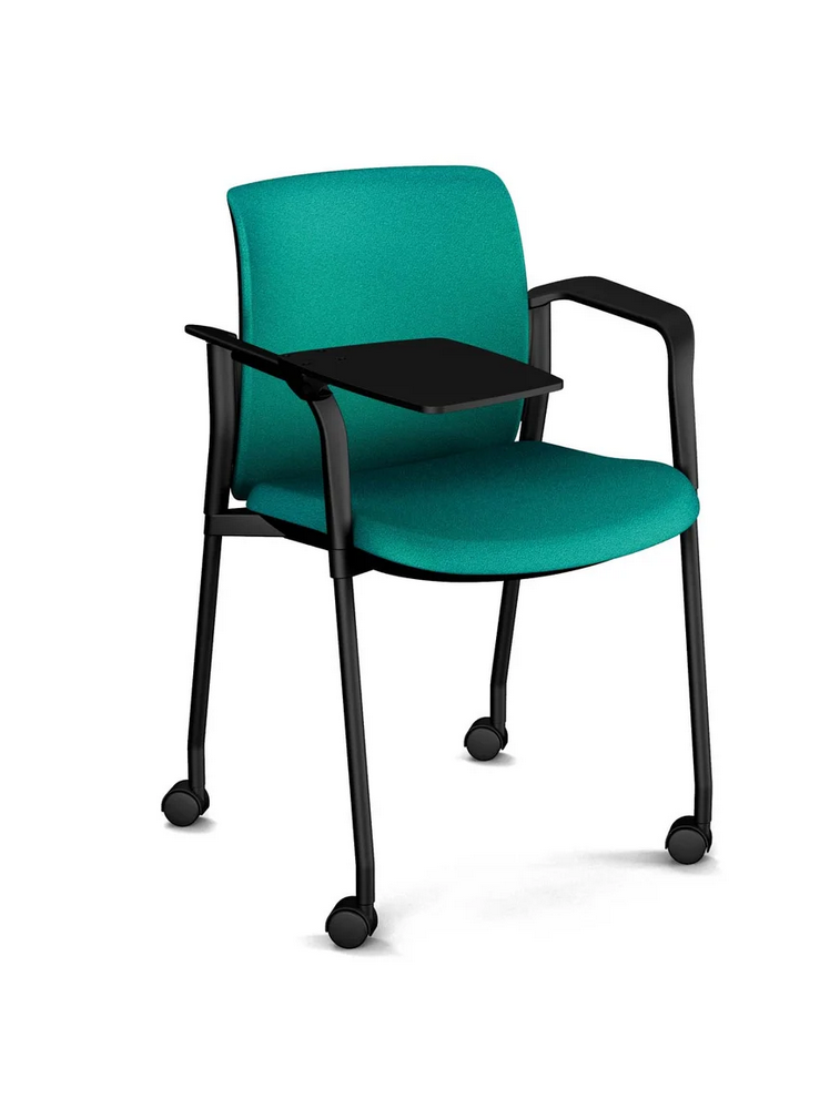 KYOS T | Fauteuil 4 pieds s/roulettes, assise et dos haut tapissés| SOKOA