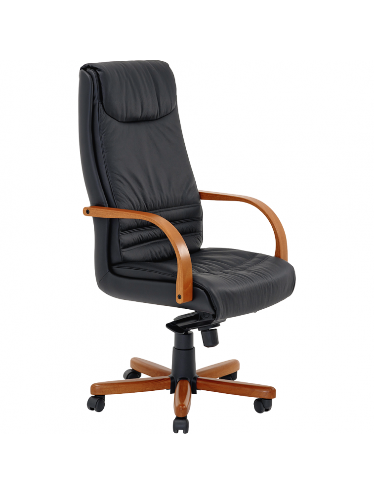 Fauteuil de Direction ergonomique - John 6089 Cuir Noir