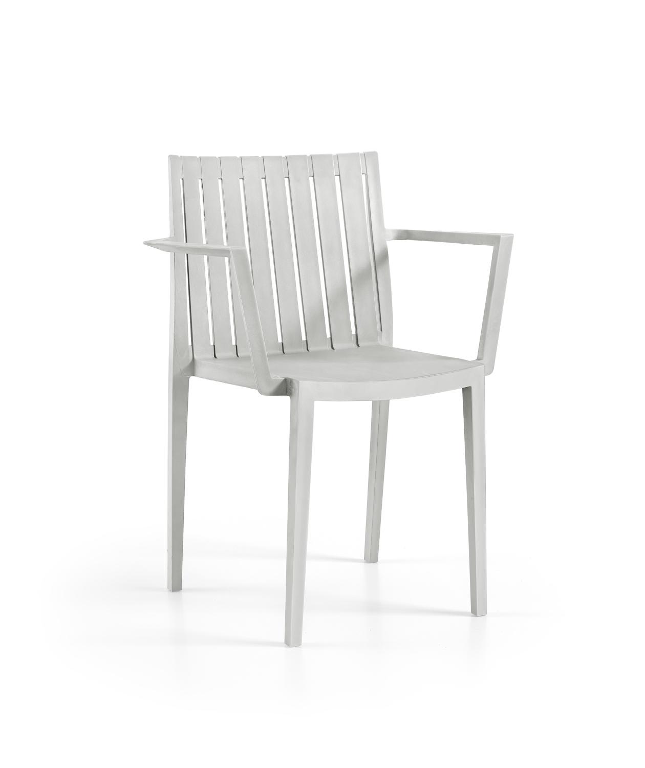 Fauteuil polypropylène extérieur ELITE, 6 Coloris (Vendues par 4)