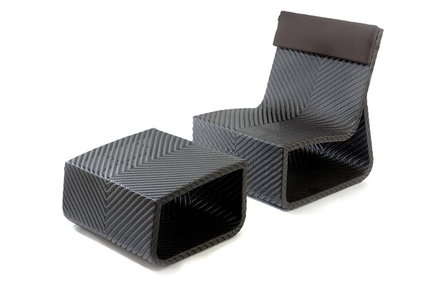 Fauteuil et Pouf résine tressée - SUMMERTIME CHAIR