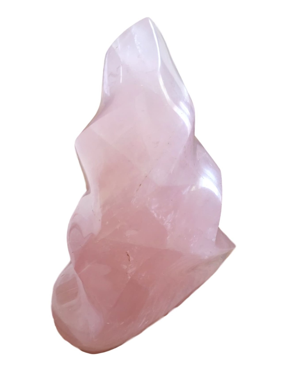 Flamme en quartz rose - Purification et amour - Boutique ésotérique en ligne