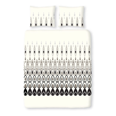 Parure de Lit Satin D'or Flash Noir & Blanc Satin