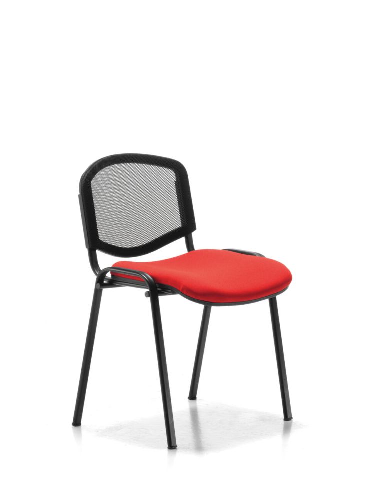 FLIPPER | Chaise visiteurs 4 pieds assise tapissée | SOKOA