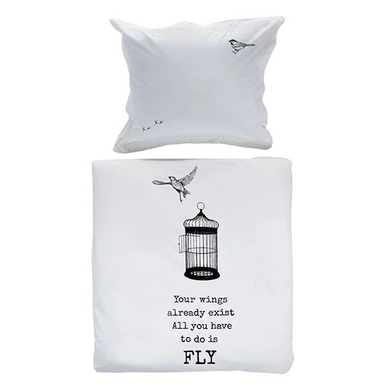 Housse de Couette Aquanova Fly Blanc Coton