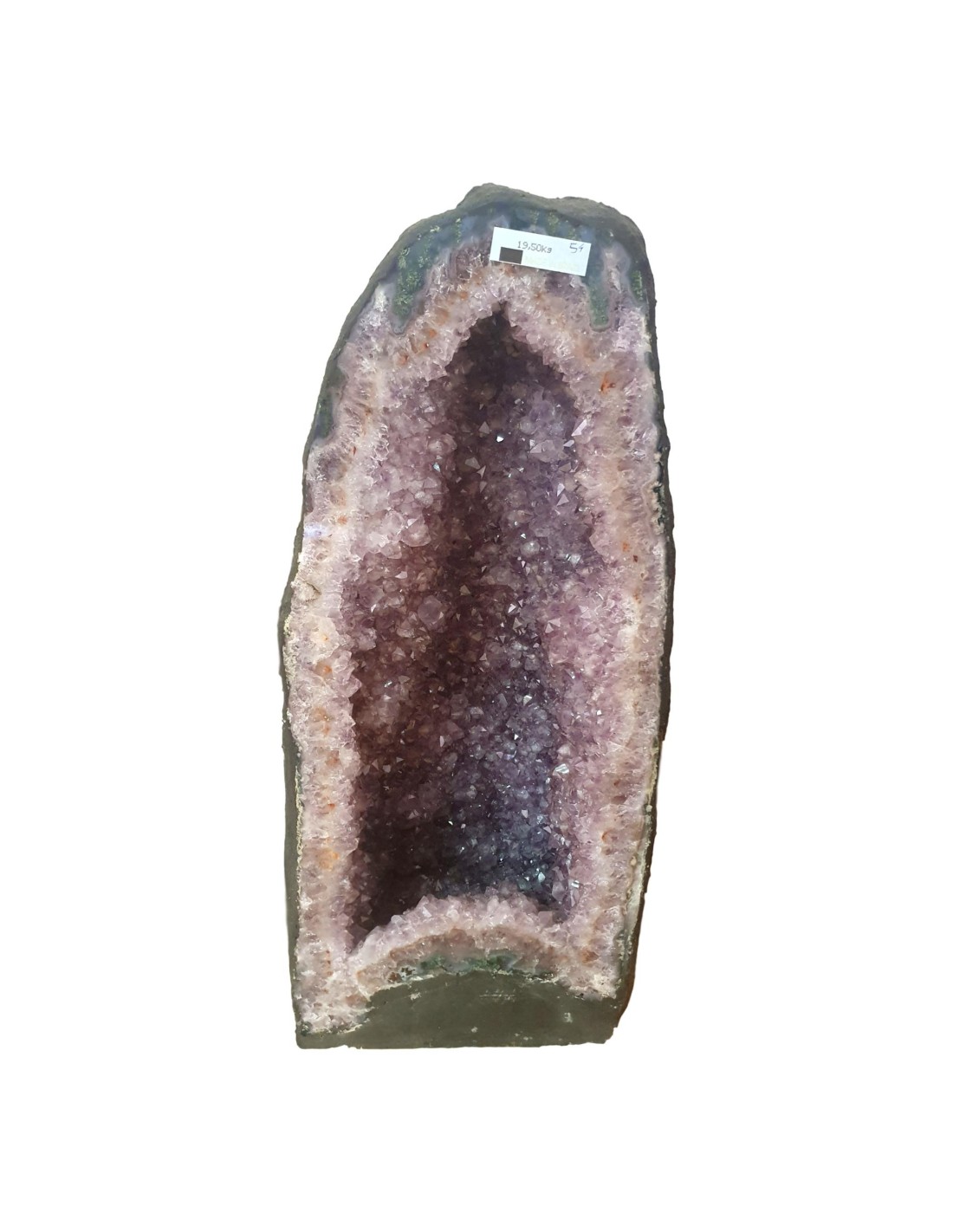 Géode en améthyste 19,500 kgs - Purifiez votre espace avec cette puissante pierre de guérison