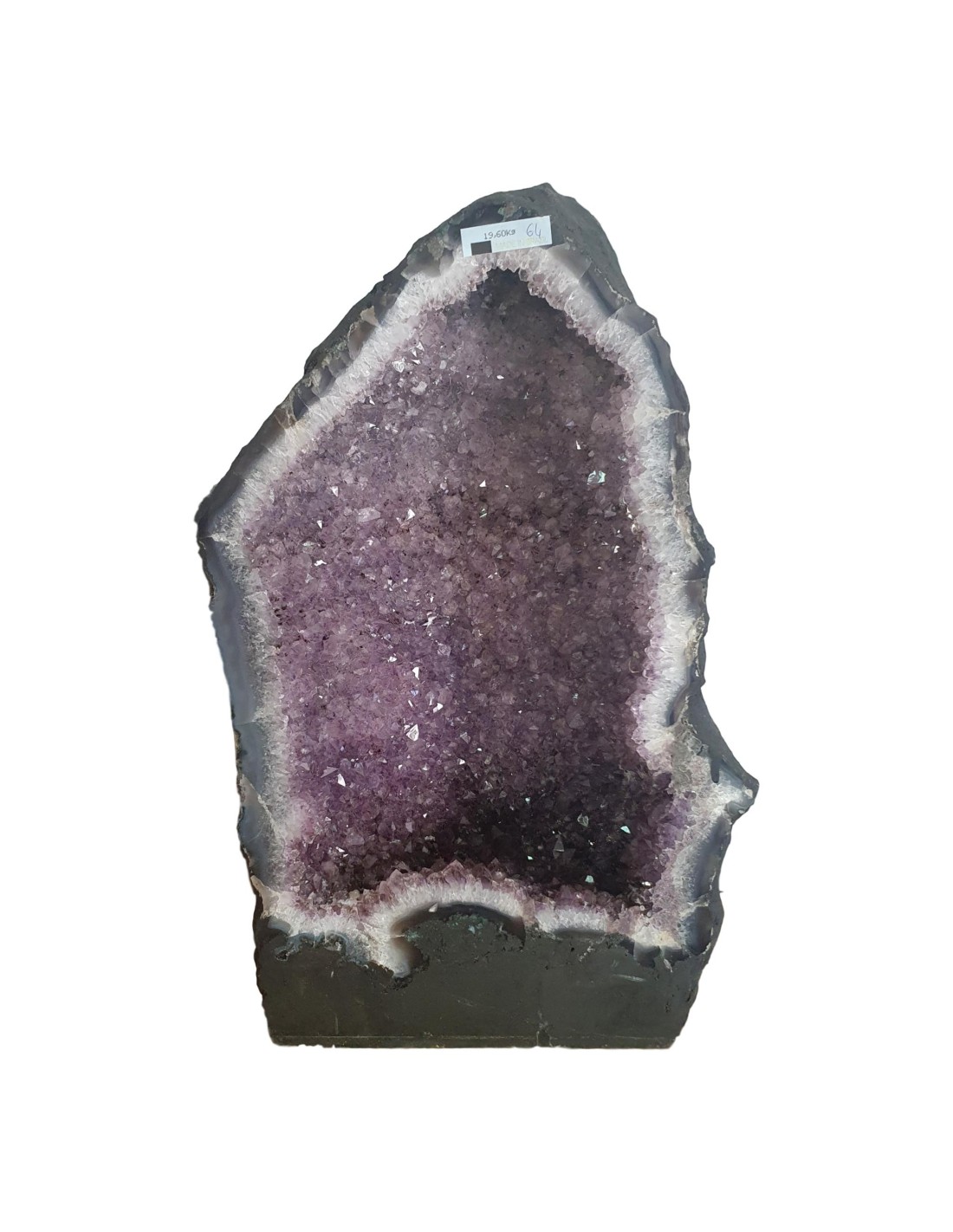 Géode en améthyste 19,600 kgs - Purifiez votre espace avec cette puissante pierre de guérison
