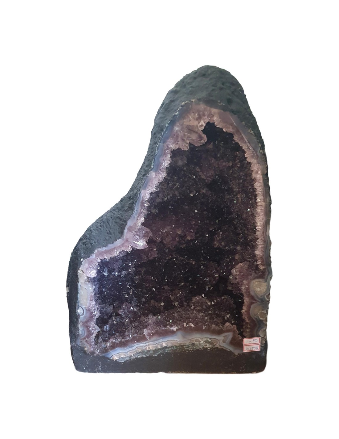 Géode en améthyste 30,600 kgs - Purifiez votre espace avec cette impressionnante pierre précieuse