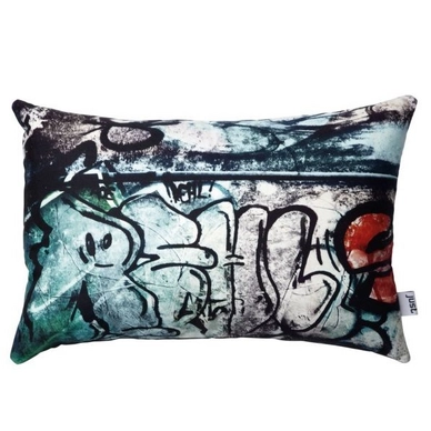 Coussin Décoratif Rikki Tikki Graffiti Text