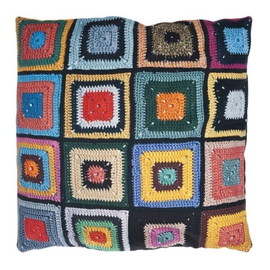 Housse Coussin Décoratif SNURK Granny Noir (50x50cm)