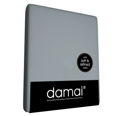 Drap-housse Damai Gris Coton