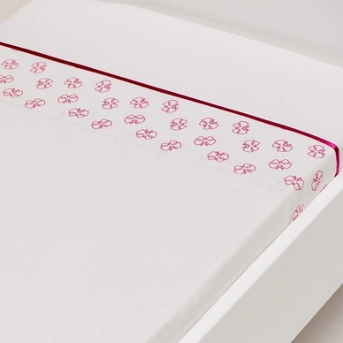 Drap Lit Bébé Briljant Hannah Fuchsia (Coton)