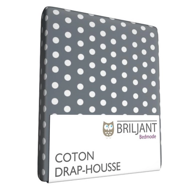 Drap-Housse Briljant Enfant Bea Gris (Coton)